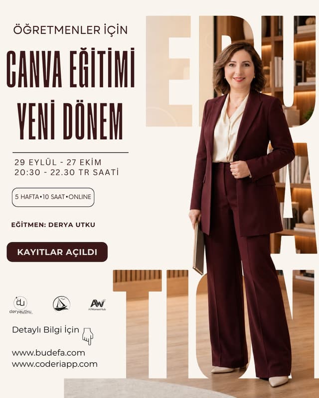 Öğretmenler için Yapay Zeka Destekli Canva Eğitimi
