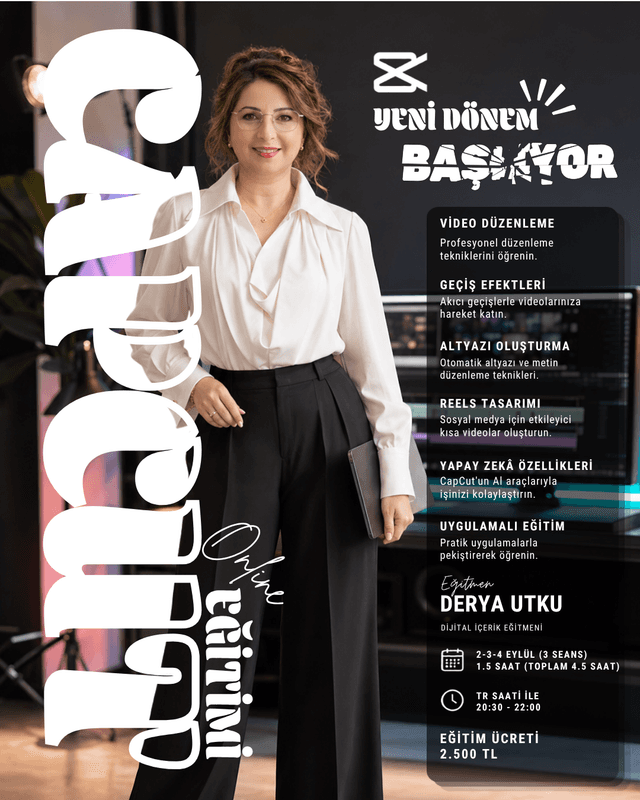 CapCut ile Profesyonel Video ve İçerik Üretimi Eğitimi